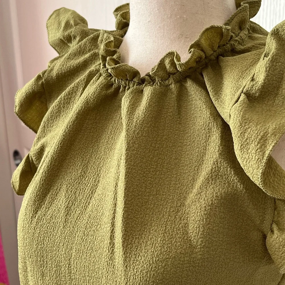 💚NWOT SHEIN Butterfly Sleeve Top - Picture 6 of 14